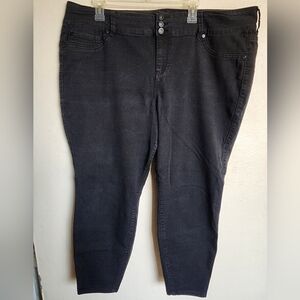 Torrid Denim Classic Black/Charcoal High-Waist Skinny Jeans